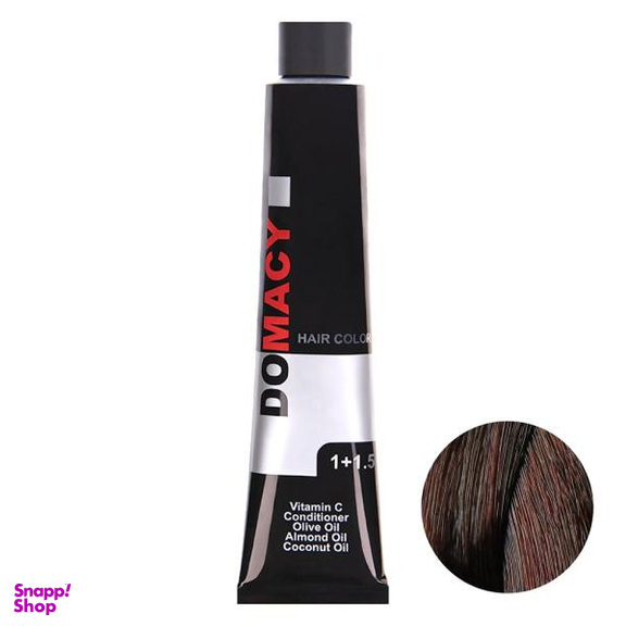 رنگ مو دوماسی (Domacy) شماره 5.76 رنگ قهوه‌ای بلوطی روشن حجم 120 میلی‌لیتر