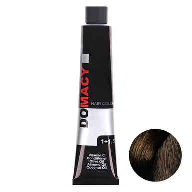 رنگ مو دوماسی (Domacy) شماره 4.7 رنگ قهوه‌ای شکلاتی متوسط حجم 120 میلی‌لیتر