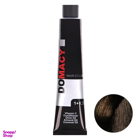 رنگ مو دوماسی (Domacy) شماره 4.7 رنگ قهوه‌ای شکلاتی متوسط حجم 120 میلی‌لیتر