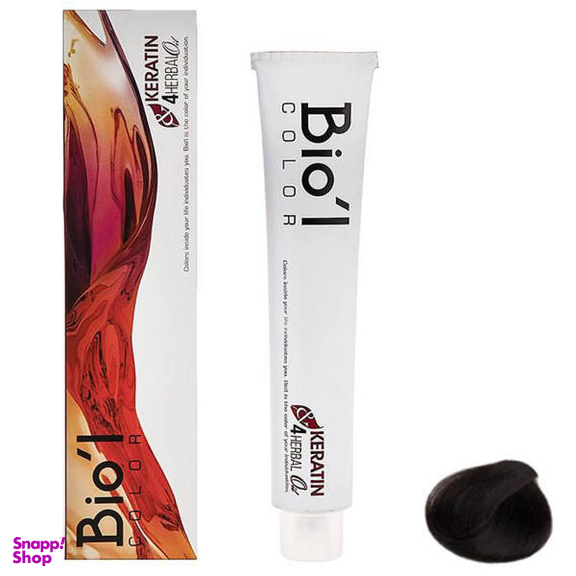 رنگ مو بیول (Biol) سری Professional شماره 2.0 رنگ قهوه‌ ای تیره حجم 100 میلی‌ لیتر