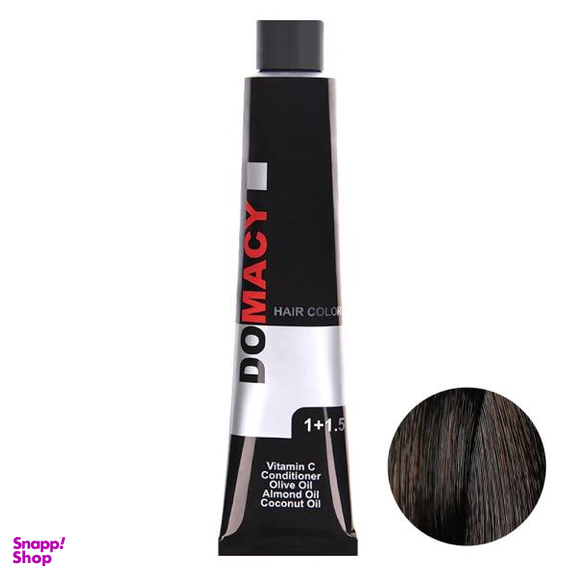 رنگ مو دوماسی (Domacy) شماره 3.02 رنگ شکلاتی قهوه‌ای حجم 120 میلی‌لیتر