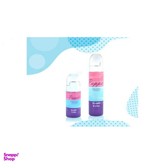 بادی اسپلش زنانه اسکلاره (Sclaree) به همراه رول ضد تعریق زنانه اسکلاره مدل Puppet حجم 230 میلیلیتر