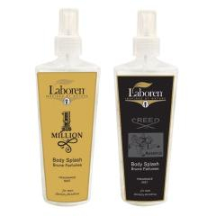 بادی اسپلش مردانه لابورن (Laboren) مدل Creed Aventus & One Million حجم 250 میلی‌لیتر مجموعه 2 عددی