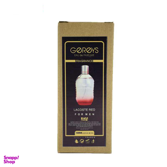 تستر ادوپرفیوم مردانه گریس (Gereys) مدل Lacoste Red حجم 100 میلی‌لیتر