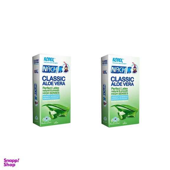 کاندوم کدکس (Kodex) مدل کلاسیک الویه ورا مجموعه 2 عددی