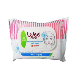 دستمال مرطوب وی کر (Wee Care) کد 800 بسته 20 عددی