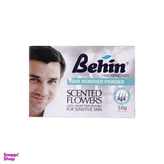 پودر موبر آقایان و بانوان بهین (Behin) مدل Scented Flowers وزن 50 گرم بسته 2 عددی