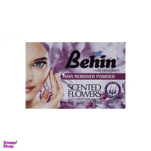 پودر موبر بانوان بهین (Behin) مدل Scented Flowers وزن 50 گرم بسته 10 عددی