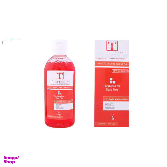 شامپو مو ضد ریزش و تقویت کننده تینولا بیوتی (Tinola beauty) کد TI04 حجم 200 میلی‌لیتر