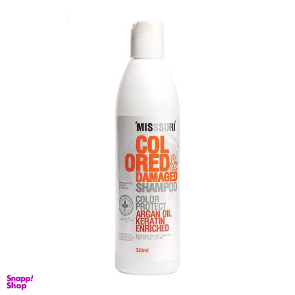 شامپو مو میسوری (Misssuri) مدل Colored And Damaged حجم 320 میلیلیتر