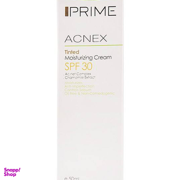 کرم مرطوب کننده پریم (prime) مدل Acnex Tinted SPF30 حجم 50 میلی‌لیتر