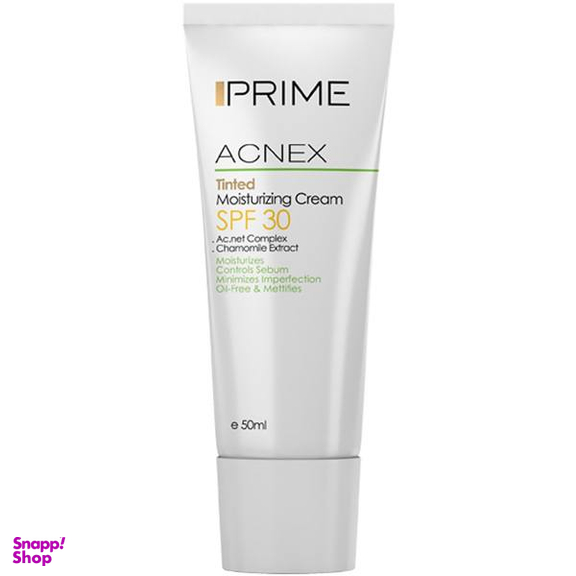 کرم مرطوب کننده پریم (prime) مدل Acnex Tinted SPF30 حجم 50 میلی‌لیتر