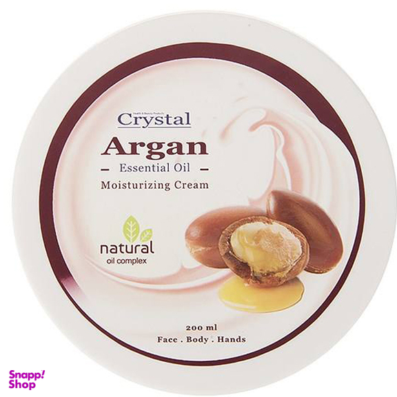 کرم مرطوب کننده کریستال (Crystal) مدل Argan حجم 200 میلی‌لیتر