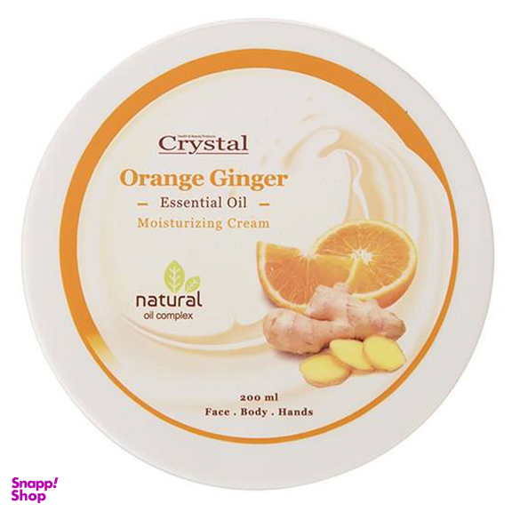 کرم مرطوب کننده کریستال (Crystal) مدل Orange Ginger حجم 200 میلیلیتر