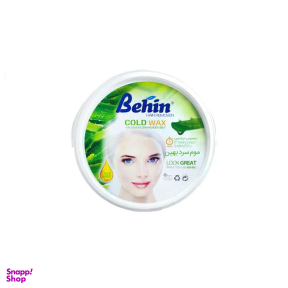 موم موبر بهین (Behin) مدل Aloe Vera وزن 750 گرم بسته 3 عددی