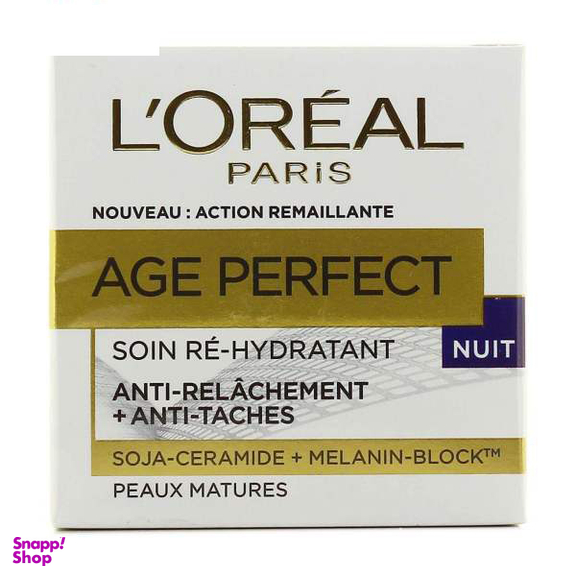 کرم ضد چروک شب لورآل (Loreal) مدل Age Perfect حجم 50 میلیلیتر