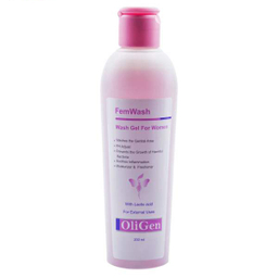 ژل بهداشتی بانوان اُلی ژن (Oligen) مدل Femwash حجم 200 میلی‌لیتر
