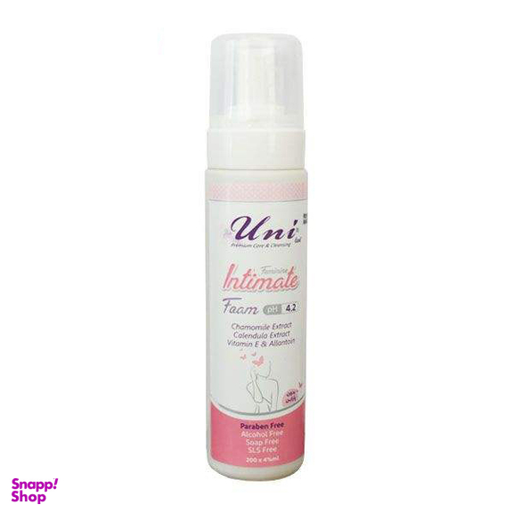 فوم بهداشتی بانوان یونی لد (Uni led) مدل Feminine Intimate حجم 200 میلی‌ لیتر