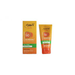 کرم ضد آفتاب فاقد چربی آردن (Ardene) مدل Acnesol با SPF 50 رنگ Peach Beige حجم 50 میلی‌ لیتر