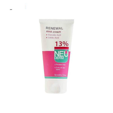 کرم لایه بردار نیودرم (Neuderm) مدل Renewal AHA 13% حجم 50 میلی‌لیتر