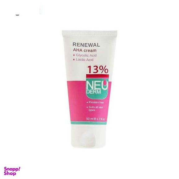 کرم لایه بردار نیودرم (Neuderm) مدل Renewal AHA 13% حجم 50 میلی‌لیتر