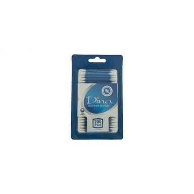 گوش پاک کن دینا (Dina) مدل Blue بسته 200 عددی