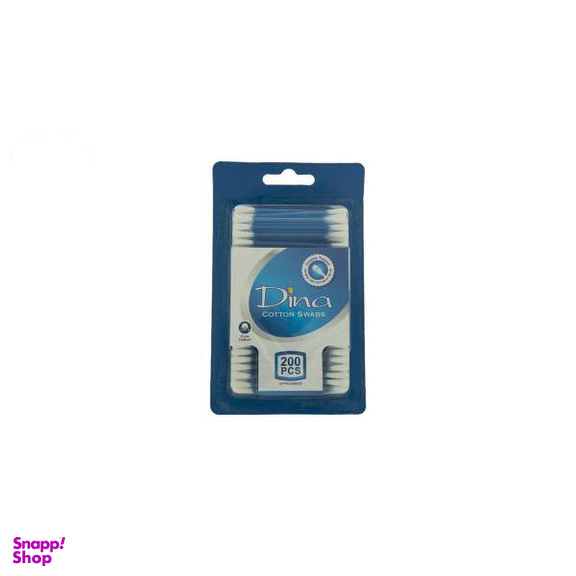 گوش پاک کن دینا (Dina) مدل Blue بسته 200 عددی