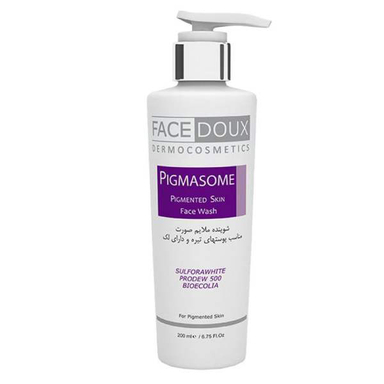 ژل شستشو صورت فیس دوکس (Face Doux) سری Pigmasome مناسب انواع پوست حجم 200 میلی‌ لیتر