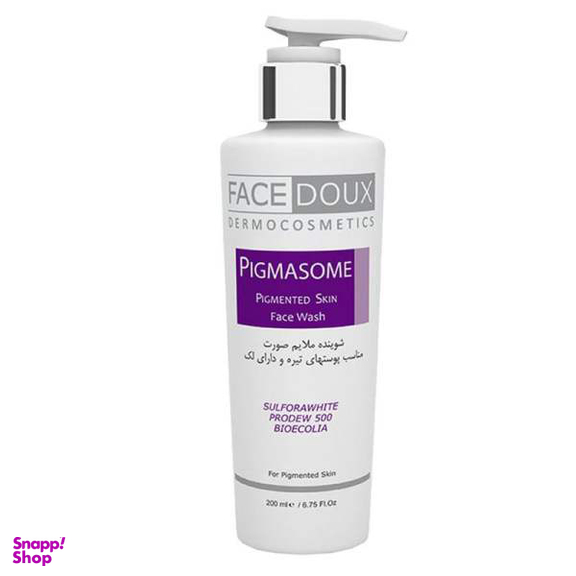ژل شستشو صورت فیس دوکس (Face Doux) سری Pigmasome مناسب انواع پوست حجم 200 میلی‌ لیتر