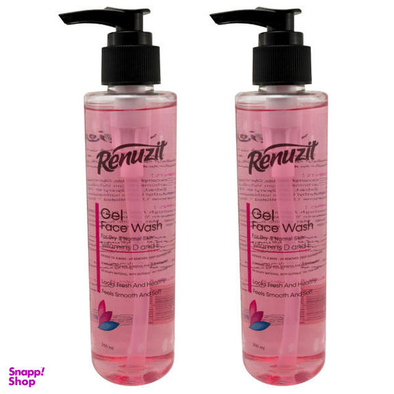 ژل شستشو صورت رینوزیت (Renuzit) مدل G101 حجم 200 میلی‌لیتر مجموعه 2 عددی