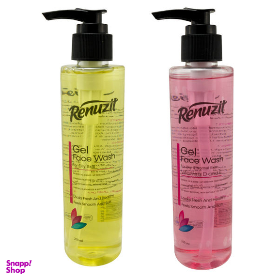 ژل شستشو صورت رینوزیت (Renuzit) مدل J101 حجم 200 میلی‌لیتر مجموعه 2 عددی