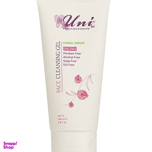 ژل پاک کننده صورت یونی لد (Uni Led) سری Herbal Origin مدل Oily Skin حجم 200 میلی‌ لیتر