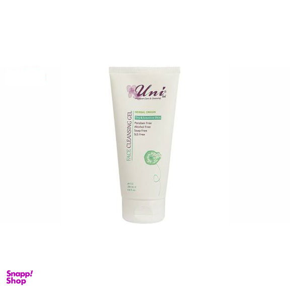 ژل پاک‌ کننده صورت یونی لد (Uni Led) سری Herbal Origin مدل Dry & Sensitive Skin حجم 200 میلی‌ لیتر