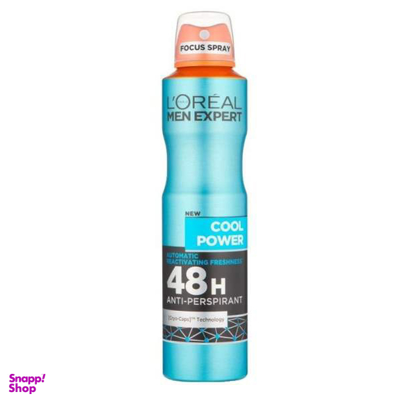 اسپری ضد تعریق مردانه لورآل (Loreal) سری Men Expert مدل Cool Power حجم 250 میلی‌ لیتر