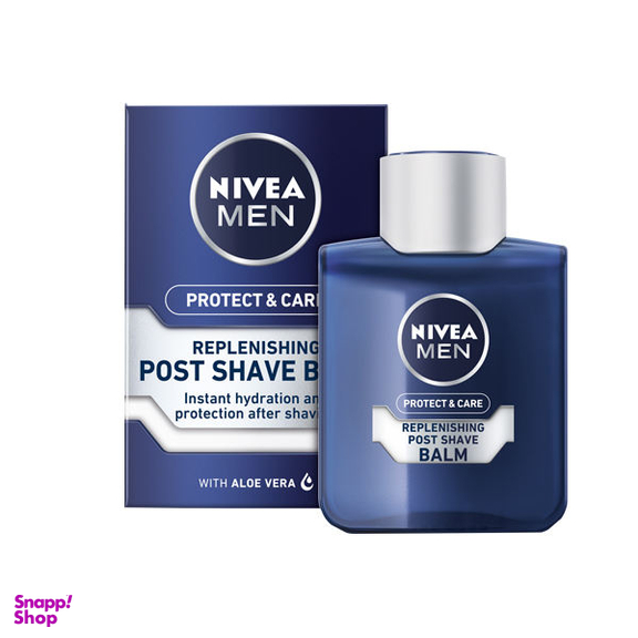 بالم افتر شیو نیوآ (Nivea) مدل protect & care سرمه ای حجم 100 میلیلیتر