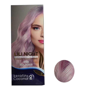 کیت رنگ مو لی لی نایت (Lili Night) شماره 422 رنگ پیازی حجم 120 میلی‌لیتر