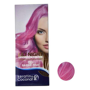 کیت رنگ مو لی لی نایت (Lili Night) شماره 430 رنگ صورتی حجم 120 میلی‌لیتر