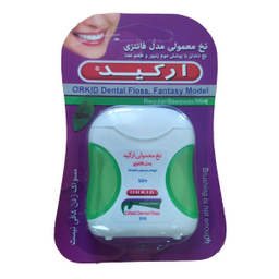 نخ دندان ارکید (Orkid) مدل فانتزی رنگ سبز 50 متر