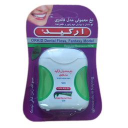 نخ دندان ارکید (Orkid) مدل فانتزی رنگ سبز 50 متر