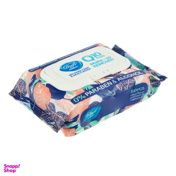 دستمال مرطوب دافی مدل Q10 Stop Irritation بسته 50 عددی