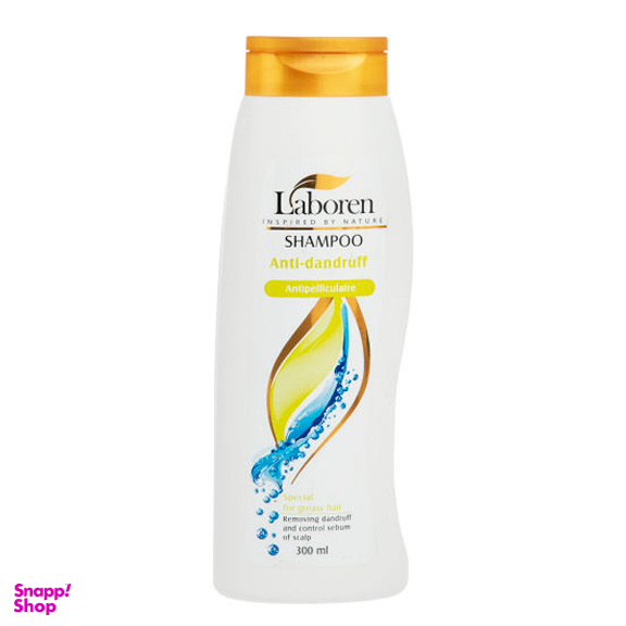 شامپو مو لابورن (Laboren) مدل Anti Dandruff حجم 300 میلیلیتر