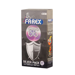 کاندوم فارکس (Farex) مدل SILVER PACK 66 بسته 12 عددی