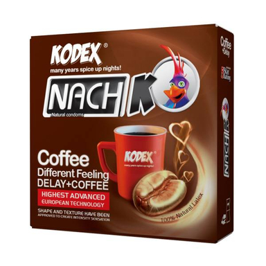 کاندوم ناچ کدکس مدل Coffee بسته 3 عددی