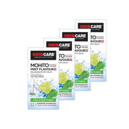 کاندوم سوییس کر (Swisscare) مدل Mohito بسته 4 عددی