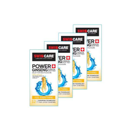 کاندوم سوییس کر (Swisscare) مدل Power Ginseng بسته 4 عددی