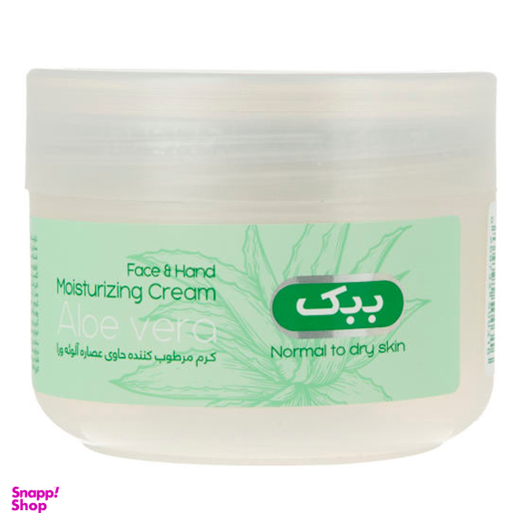 کرم آبرسان ببک (B.B.K) مدل Aloe vera حجم 100 میلی لیتر