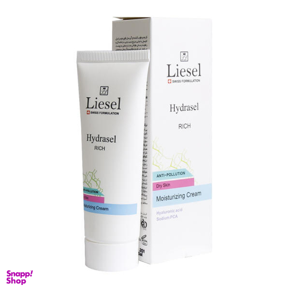 کرم مرطوب کننده لایسل (Liesel) مدل rich حجم 50 میلی‌لیتر