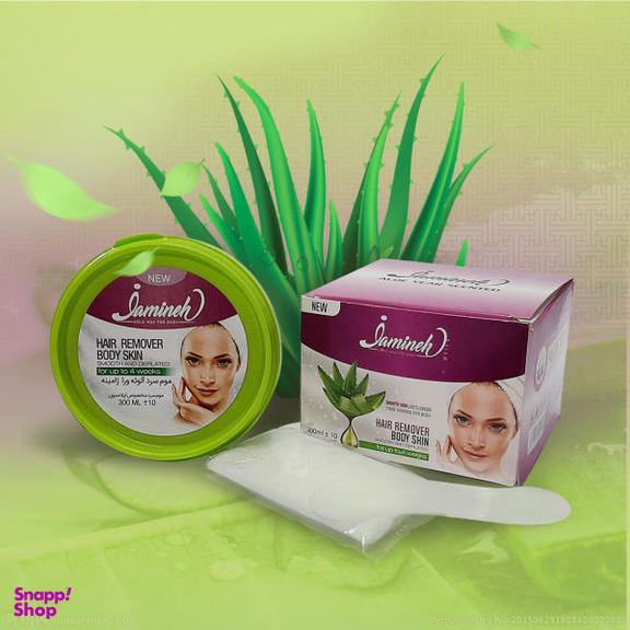 موم موبر ژامینه (Jamineh) مدل Aloe vera حجم 300 میلی‌لیتر بسته 2 عددی