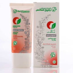 کرم ضد آفتاب باریج اسانس (Barij Essence) با SPF50 مناسب پوست خشک تا نرمال رنگ تیره حجم 60 میلی‌‌ لیتر