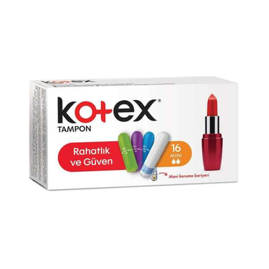 تامپون کوتکس (Kotex) مدل Mini بسته 16 عددی